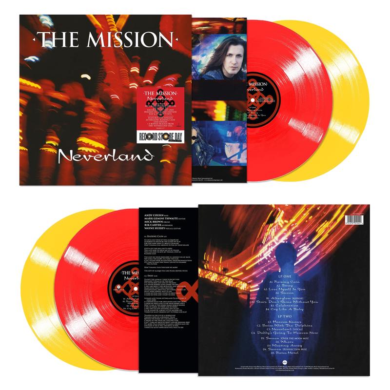 The Mission – Neverland (30th Anniversary Edition) – 2LP – 140g Translucent Red & Translucent Yellow Vinyls  [Record Store Day 2025]