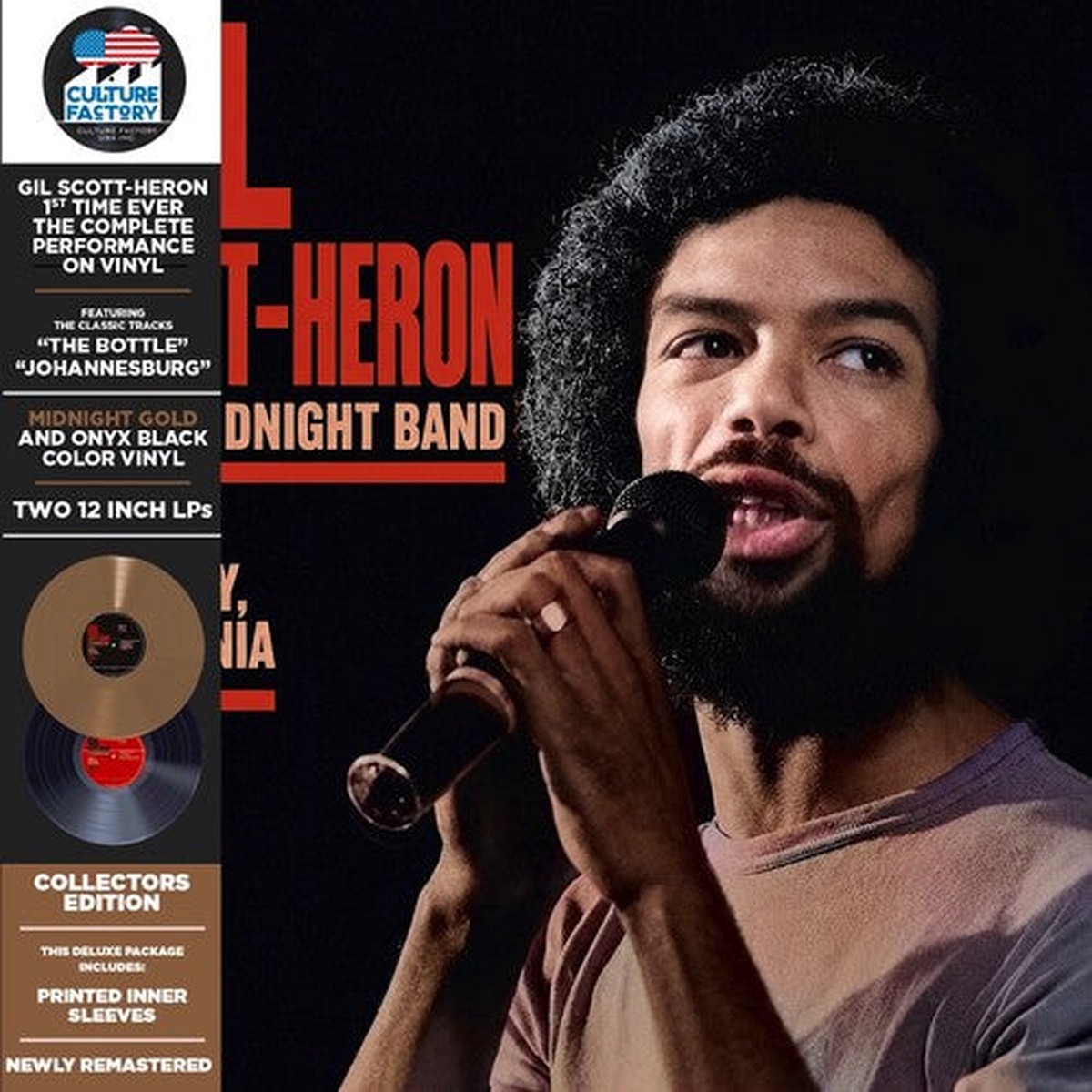 Gil Scott-Heron & The Midnight Band: Live at Berkeley ’78 – Black/Gold – VINYL LP