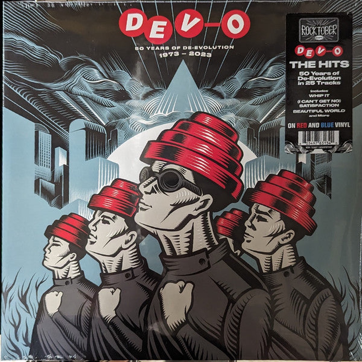 DEVO – 50 YEARS OF DE-EVOLUTION : RED & BLUE – LP