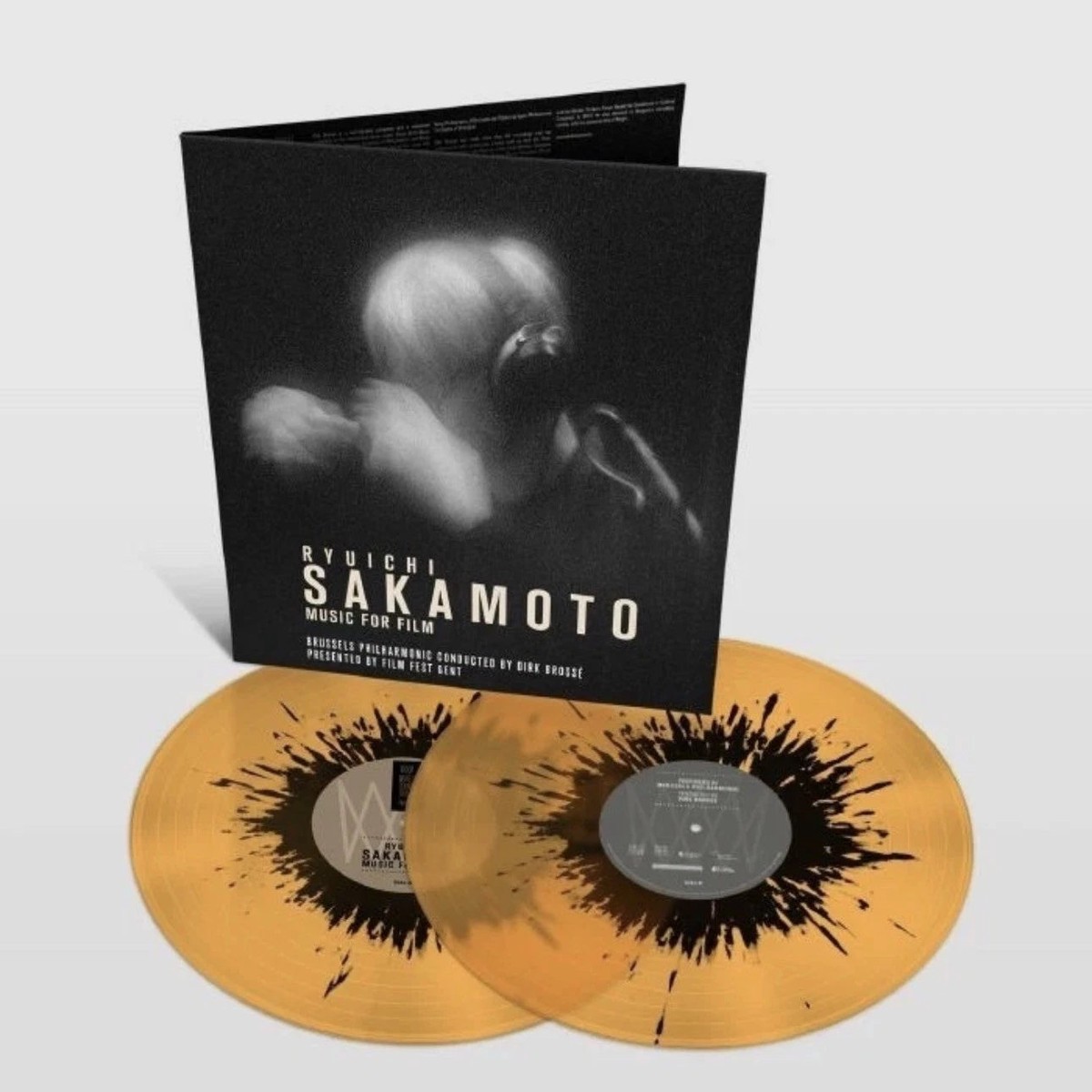 SAKAMOTO, RYUICHI – MUSIC FOR FILM : AMBER & BLACK SPLATTER – LP