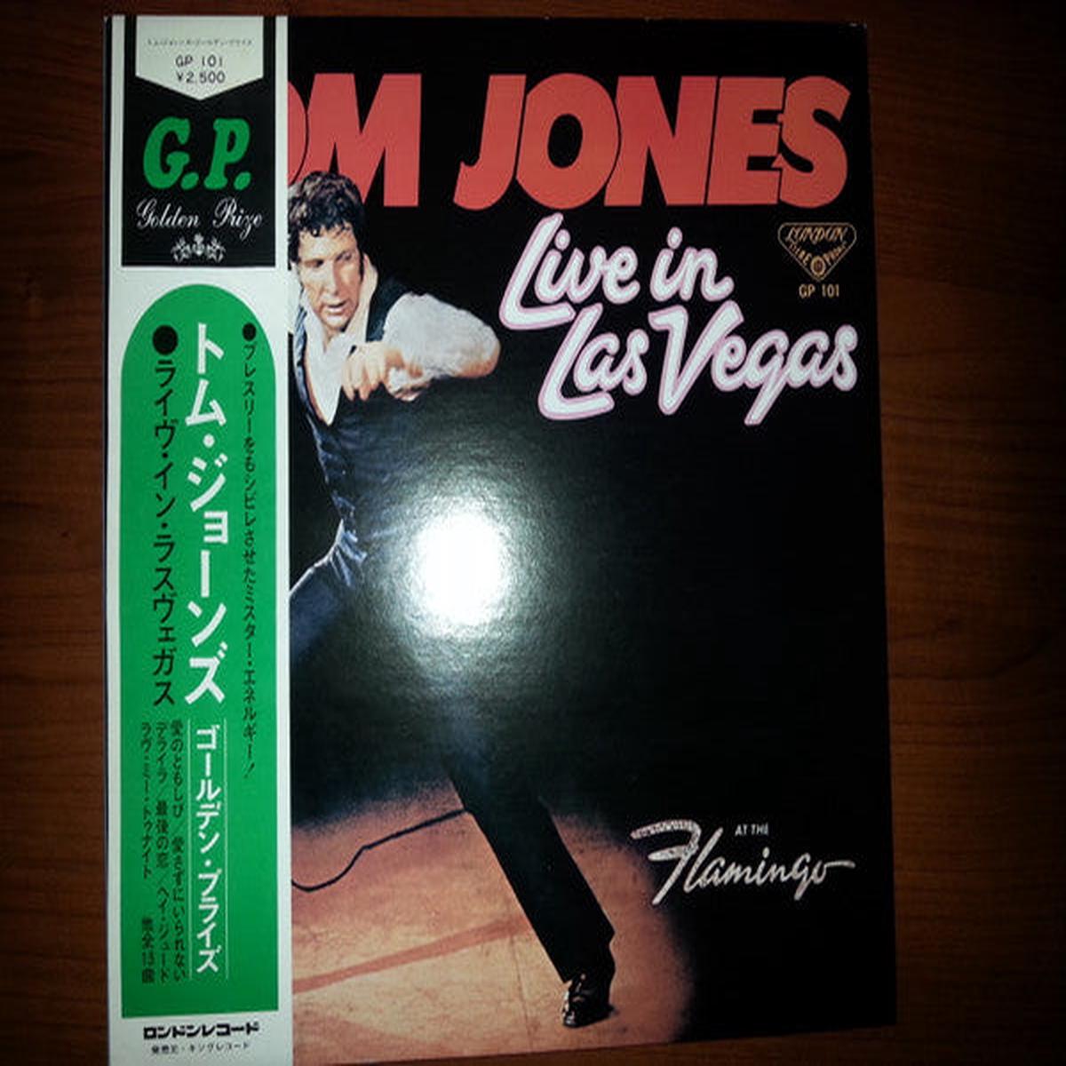 Tom Jones Live In Las Vegas -Rock Style: Lounge, Pop Rock 19739 Japanese Import) with Obi