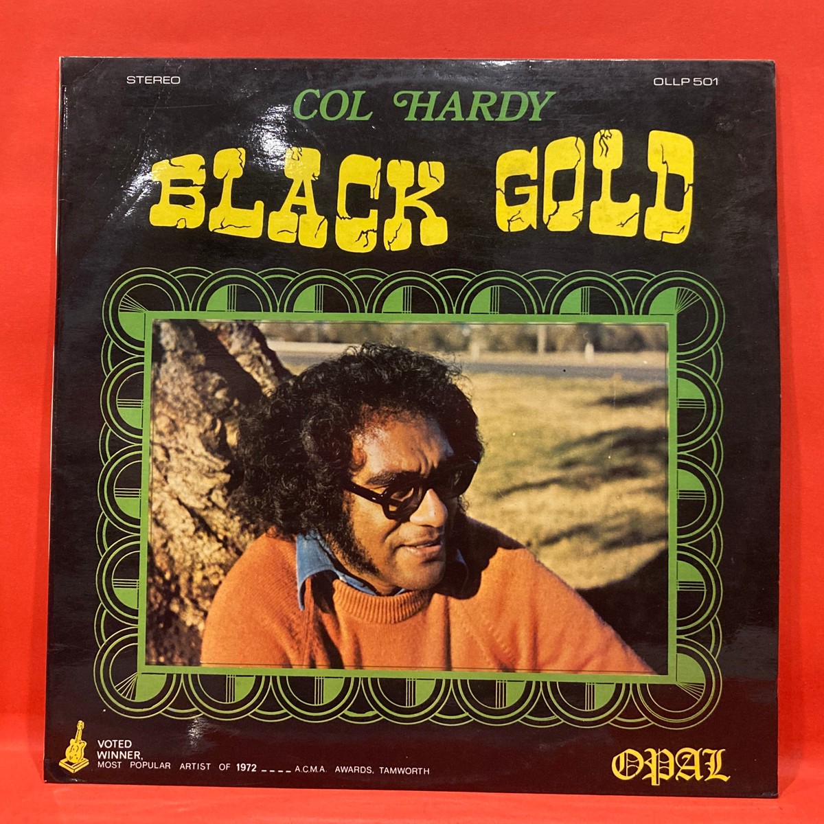 COL HARDY- BLACK GOLD LP – OZ INDIGENOUS COUNTRY – GREEN VINYL – AUTOGRAPHED