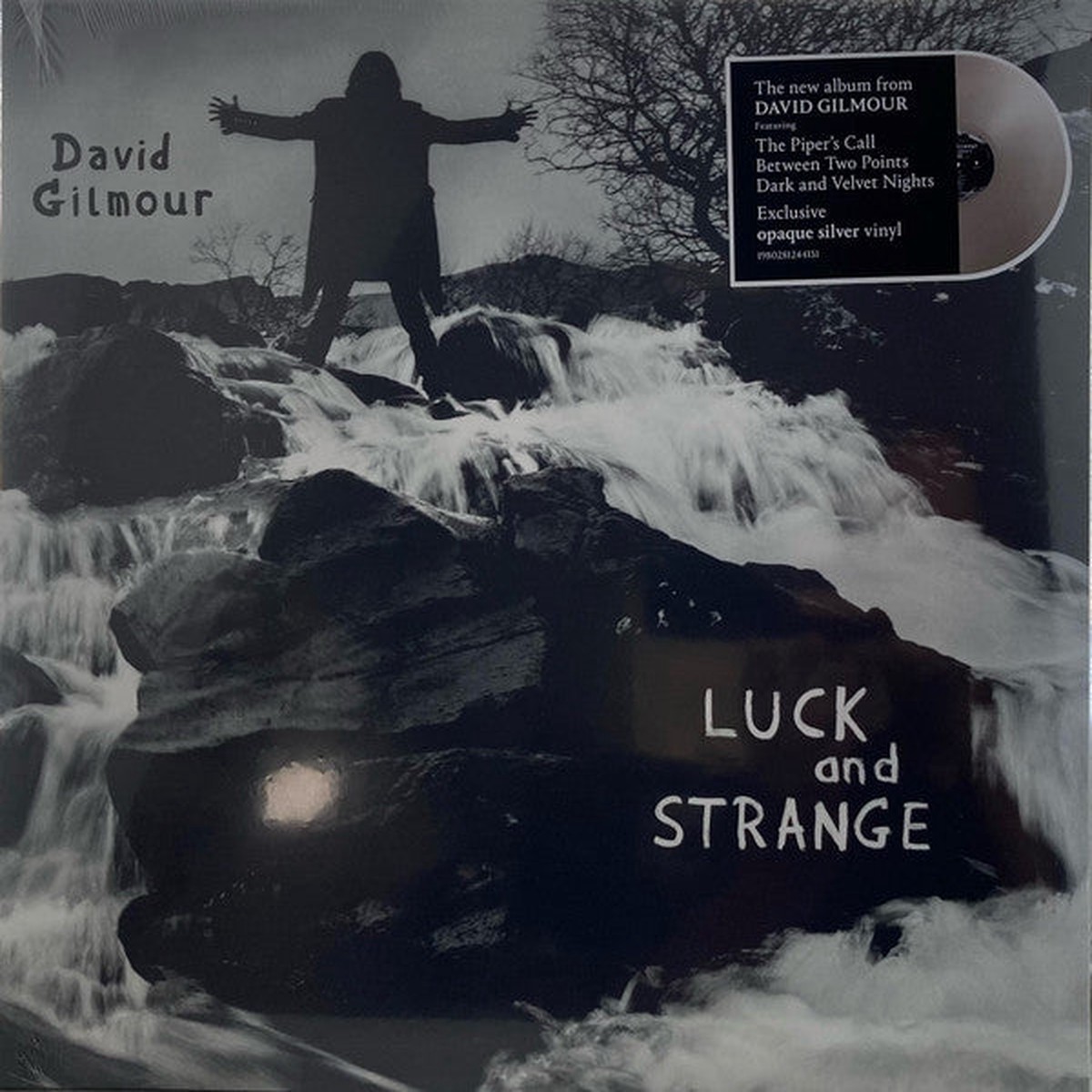 GILMOUR, DAVID – LUCK & STRANGE : SILVER VINYL – LP