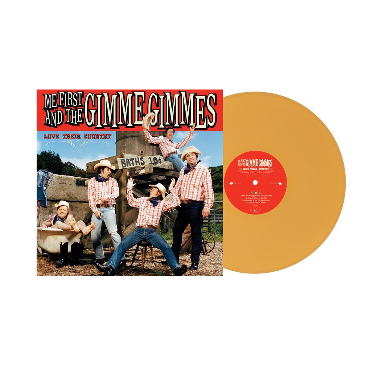 ME FIRST & THE GIMME GIMMES – LOVE THEIR COUNTRY: MUSTARD VINYL – LP