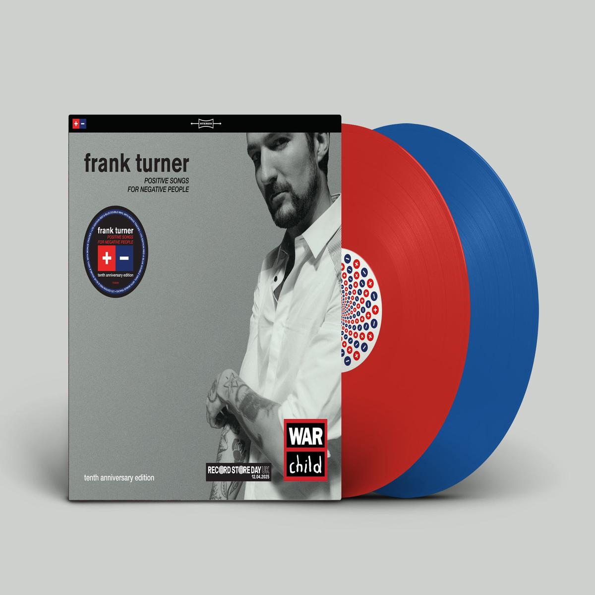 Frank Turner – Positive Songs For Negative People (10th Anniversary Edition) – 2LP – Red & Blue Vinyl [Record Store Day 2025]