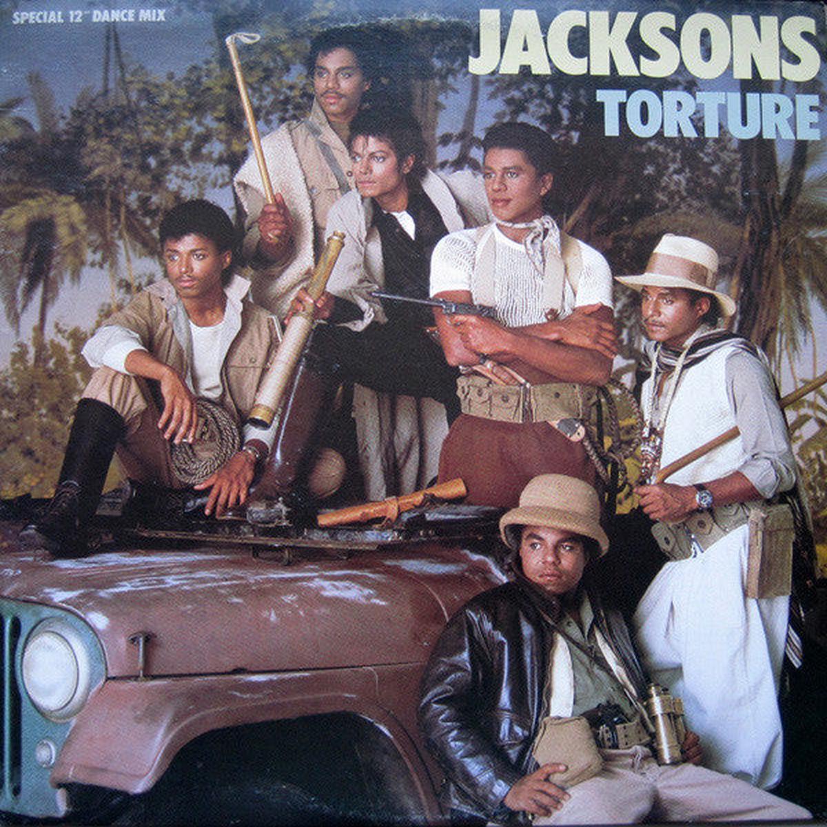 Jacksons  Torture – 1984-synth-pop, Disco (Vinyl).  X on cover