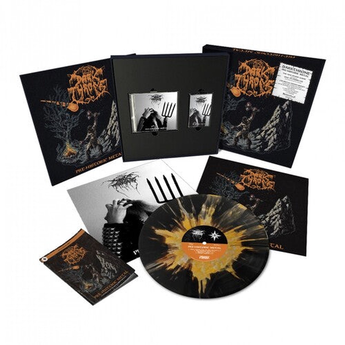Darkthrone: Pre-Historic Metal – CD + MC + Splatter LP Box Set – VINYL LP