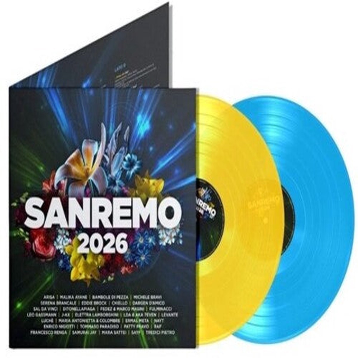 Sanremo 2026 / Various: Sanremo 2026 / Various – Clear Yellow & Blue Colored Vinyl – VINYL LP
