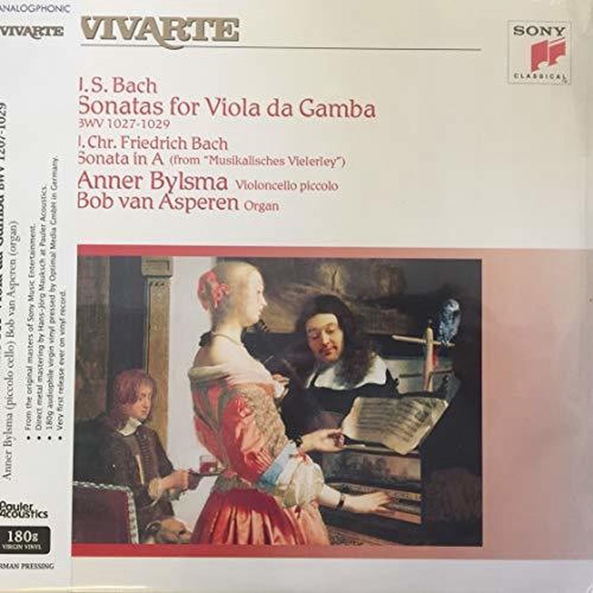 Anner Bylsma & Bob Van Asperen: Sonatas For Viola Da Gamba & Sonata In A (J.S. Bach & J.C.F. Bach) – VINYL LP