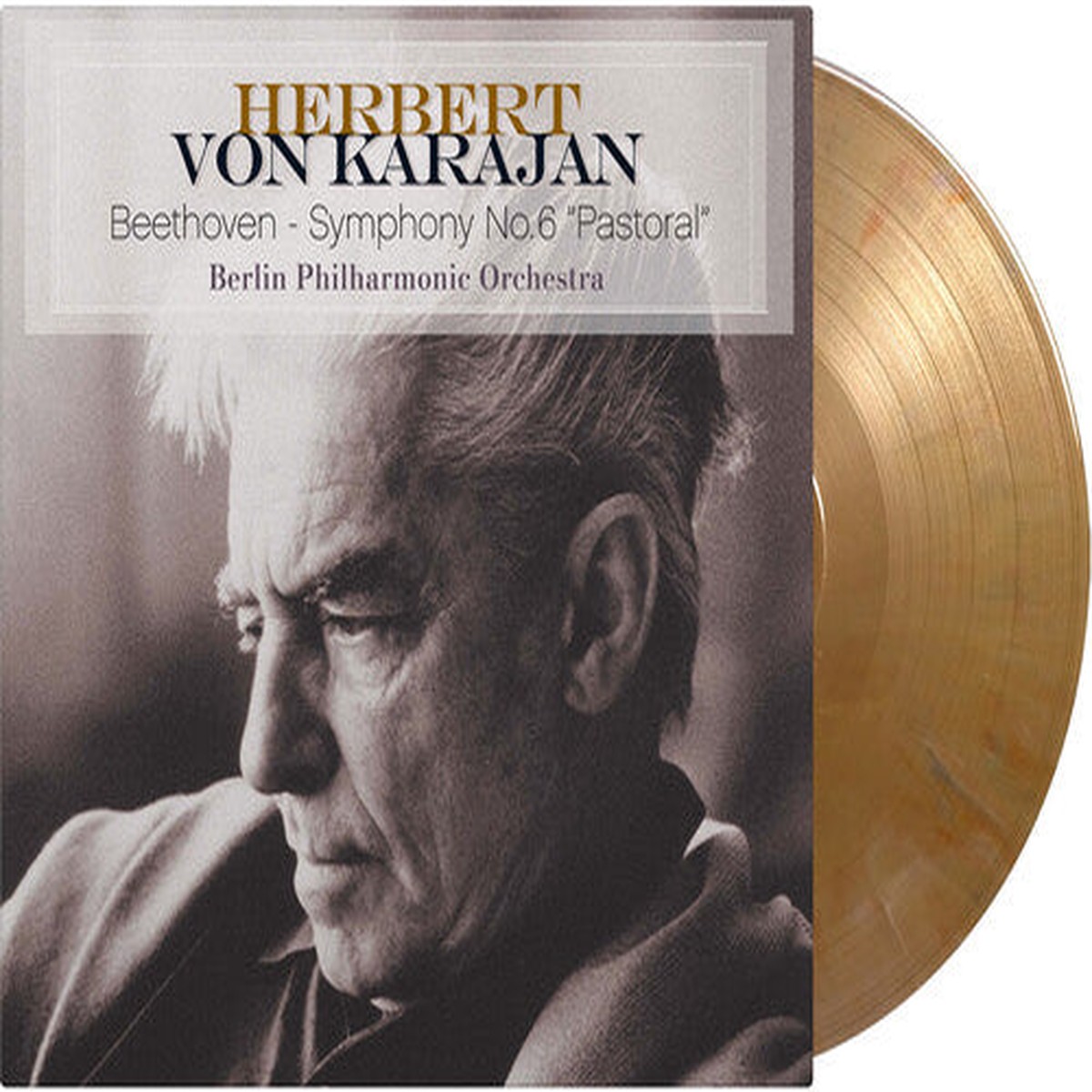 Beethoven / Karajan / Berlin Philharmonic: Beethoven: Symphony No.6 Pastoral – Ltd 180gm Transparent Red Vinyl – VINYL LP