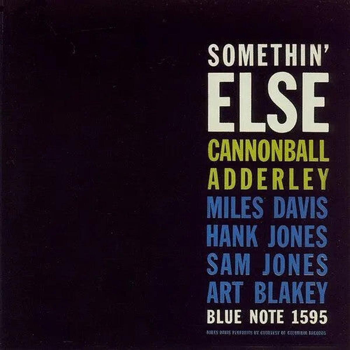Cannonball Adderley: Somethin’ Else – Limited 180-Gram Crystal Clear Vinyl with Bonus Tracks – VINYL LP