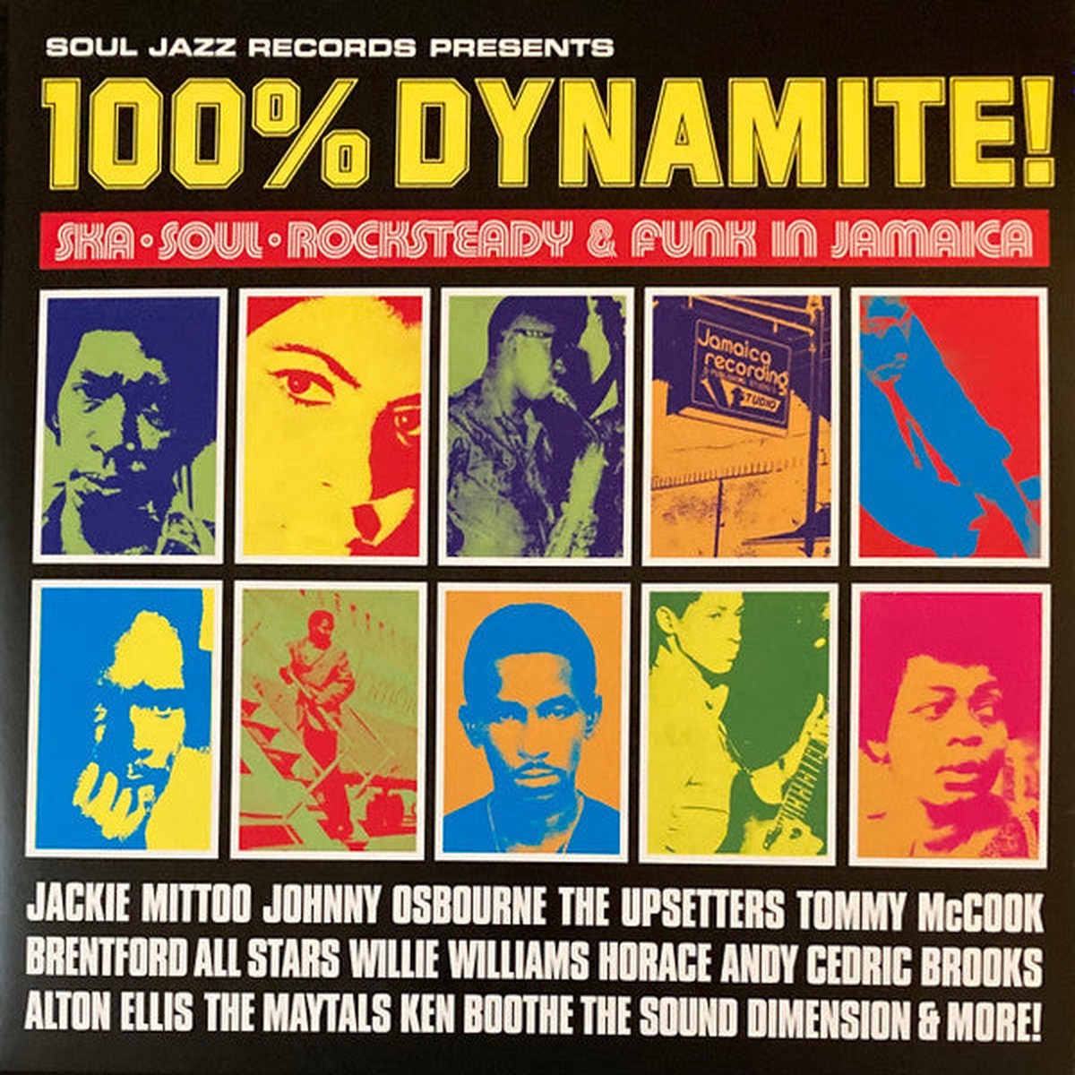 VARIOUS / SOUL JAZZ RECORDS PRESENTS – 100% DYNAMITE : YELLOW VINYL (2LP) – LP