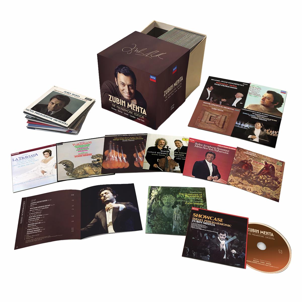 Zubin Mehta: The Philharmonic Edition - Vienna, Israel, London, New York - 57 CD Box Set