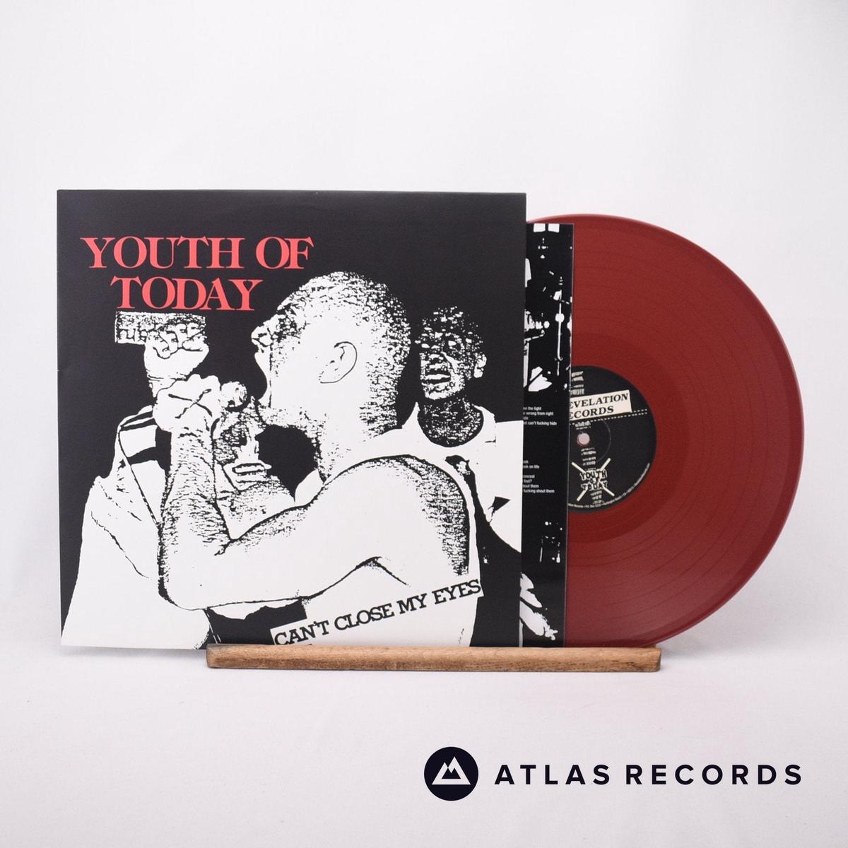 Youth Of Today - Can't Close My Eyes - Oxblood Lyric Sheet LP Vinyl Record