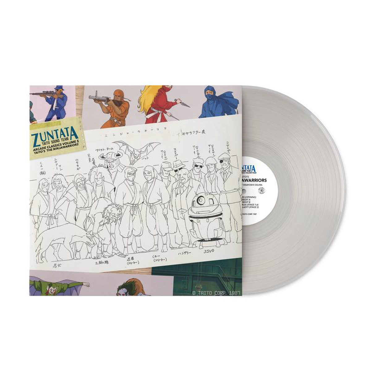 Zuntata Arcade Classics Volume 5 Taito8217s The Ninjawarriors (Original Video Game Soundtrack) 8211 Hisayoshi Ogura (1xLP Vinyl Record) Clear Variant